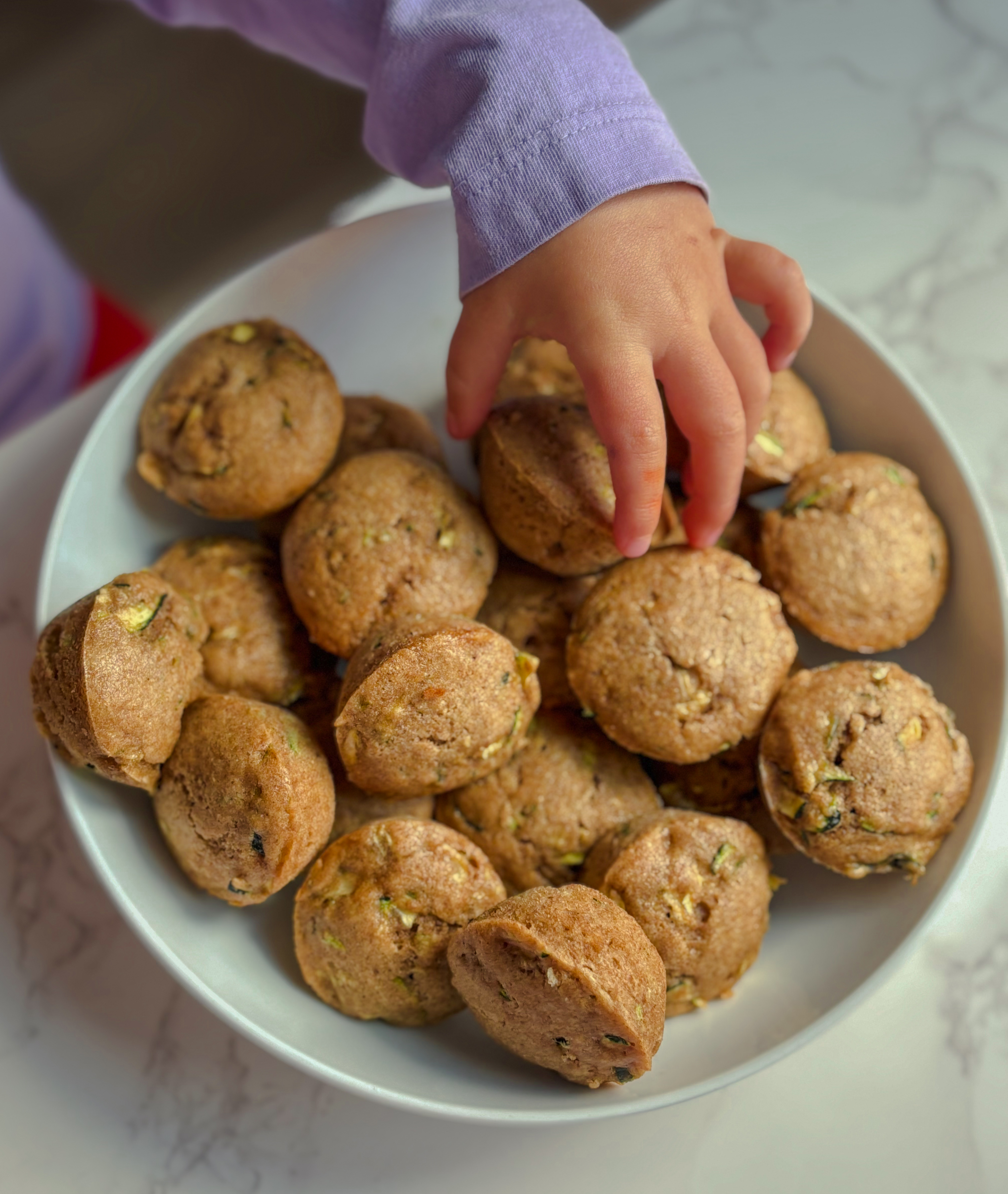 Healthy Zucchini Mini Muffins