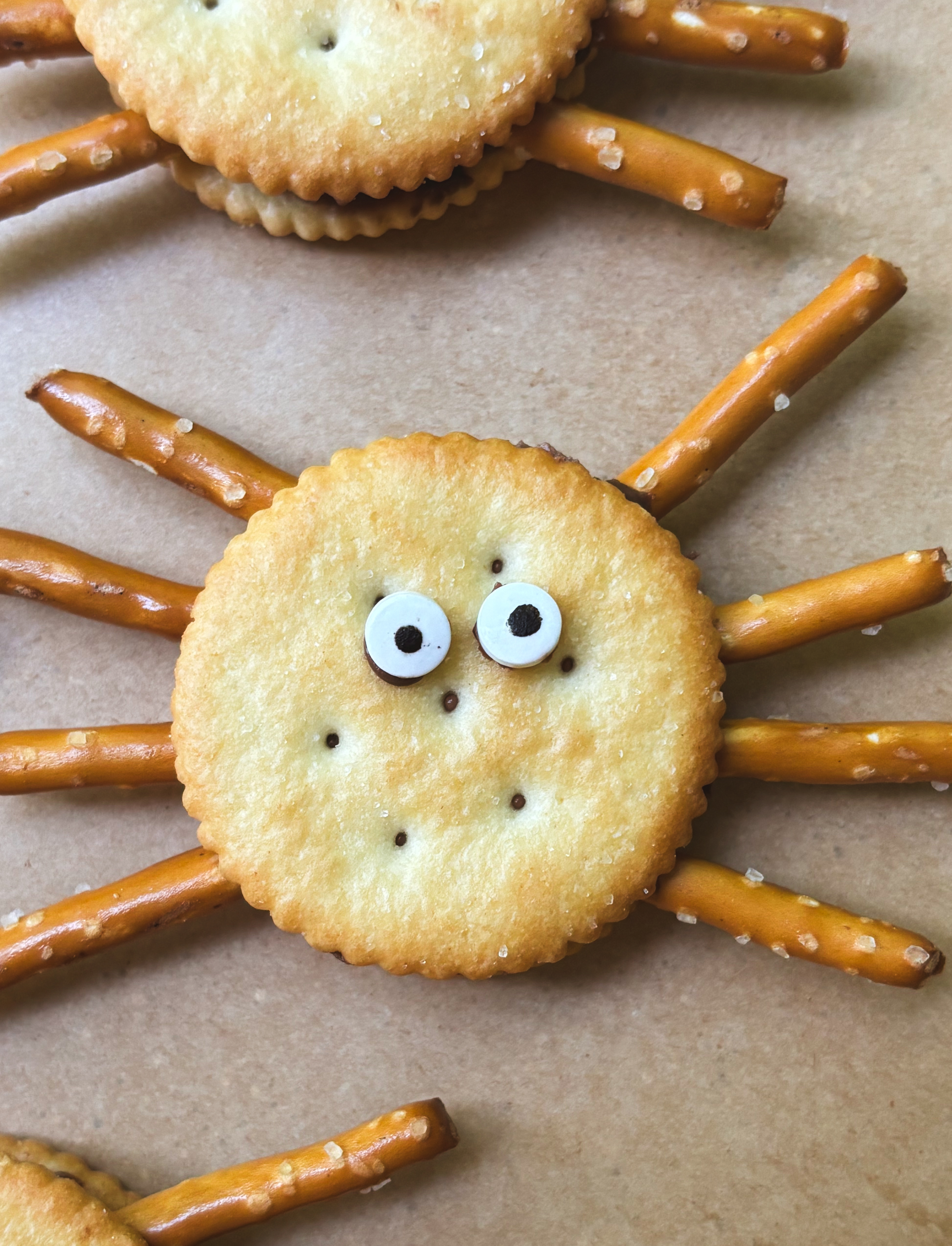 Ritz Spider Sandwiches