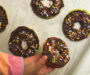 Healthy No-Bake Chocolate Apple Donuts