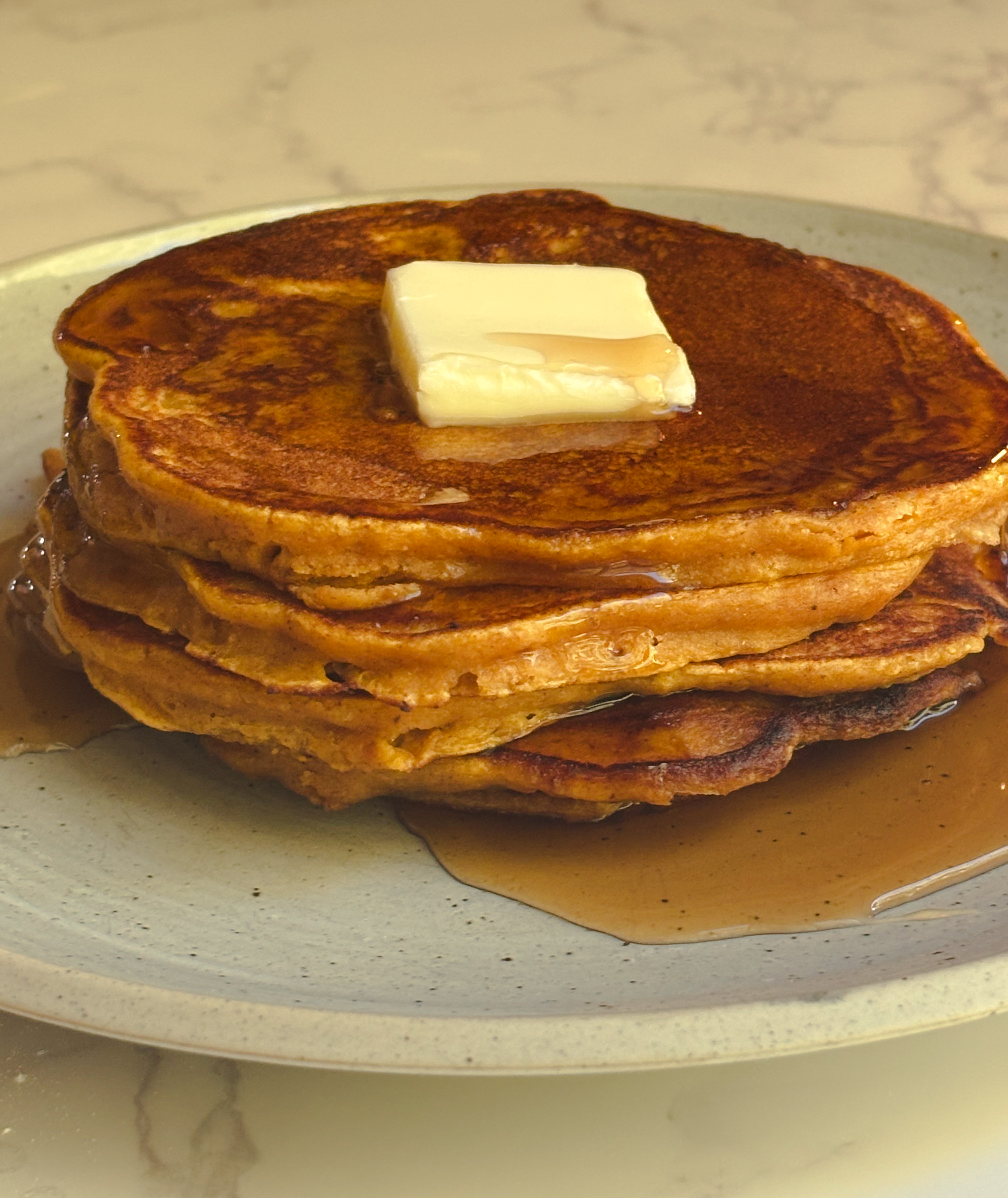 Easy Healthy Pumpkin Pancakes